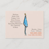Dog Groomer Pet Spa Stoel wacht Visitekaartje (Achterkant)