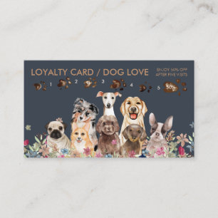 Dog Groomer Petsitter Sale Gift Loyalty Gedrukt Visitekaartje