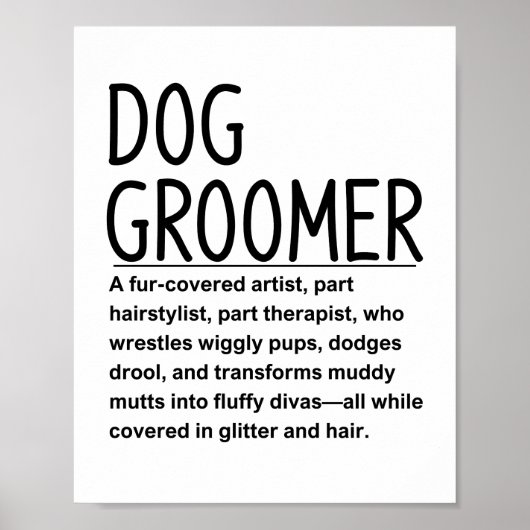 Dog groomer poster (Voorkant)