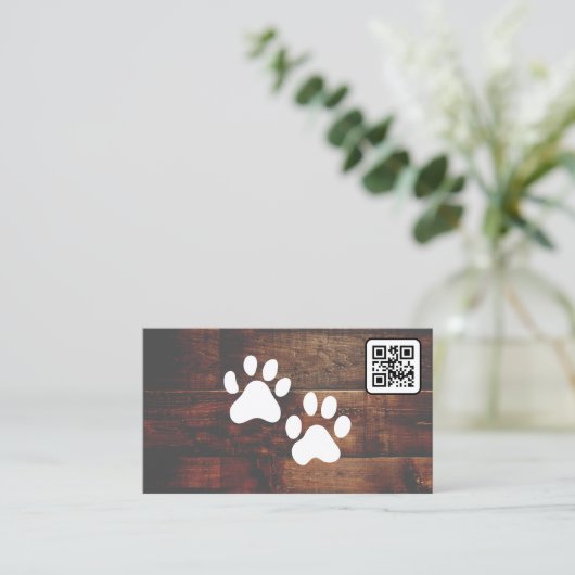Dog Groomer | QR-CODE | Pauten | Visitekaartje van (Staand voorkant)