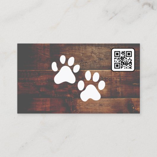 Dog Groomer | QR-CODE | Pauten | Visitekaartje van (Voorkant)