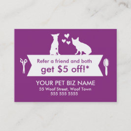 Dog Groomer Reference Kaart - 