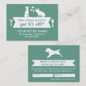 Dog Groomer Reference Kaart - (Voorkant / Achterkant)