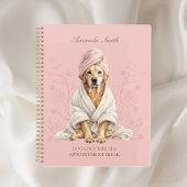 Dog Groomer Spa Personalized Appoitment Notebook Planner