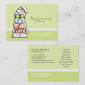Dog Groomer Spa Robed Shih Tzu Cucumber Visitekaartje (Voorkant / Achterkant)
