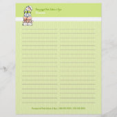 Dog Groomer Spa Robed Shih Tzu Sign-In Guest Sheet (Voorkant)