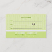 Dog Groomer Spa Shih Tzu Cucumber Appointment Afsprakenkaartje (Achterkant)