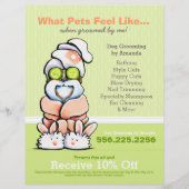 Dog Groomer Spa Shih Tzu Cucumber Coupon Ad Flyer (Voorkant)