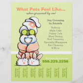 Dog Groomer Spa Shih Tzu Cucumber Scheurblad Flyer (Voorkant)