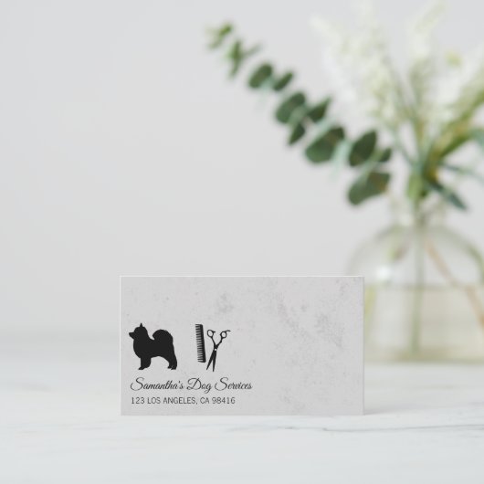 Dog Groomer Stylist Scharen Visitekaartje (Staand voorkant)