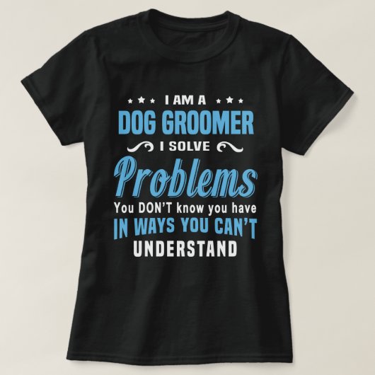 Dog Groomer T-shirt (Design voorkant)