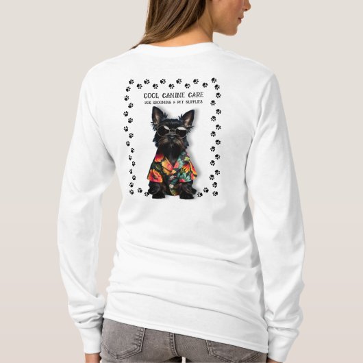 Dog Groomer T-shirt (Achterkant)