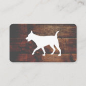 Dog Groomer | Trainer | Dierdieren | Hout Visitekaartje (Voorkant)