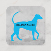 Dog Groomer | Trainer | Dog-pictogram Vierkante Visitekaartje (Voorkant)