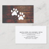 Dog Groomer | Trainer | Pauten | Hout Visitekaartje (Voorkant / Achterkant)