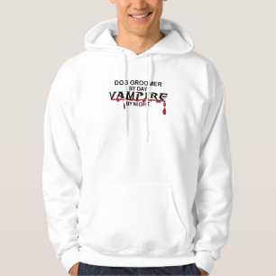 Dog Groomer Vampire bij nacht Hoodie