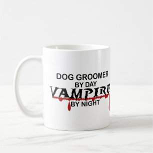 Dog Groomer Vampire bij nacht Koffiemok