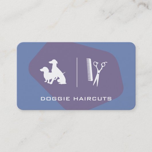 Dog Groomer Variation Visitekaartje (Voorkant)