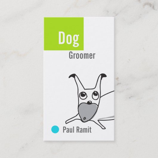 Dog Groomer Visitekaartje (Voorkant)