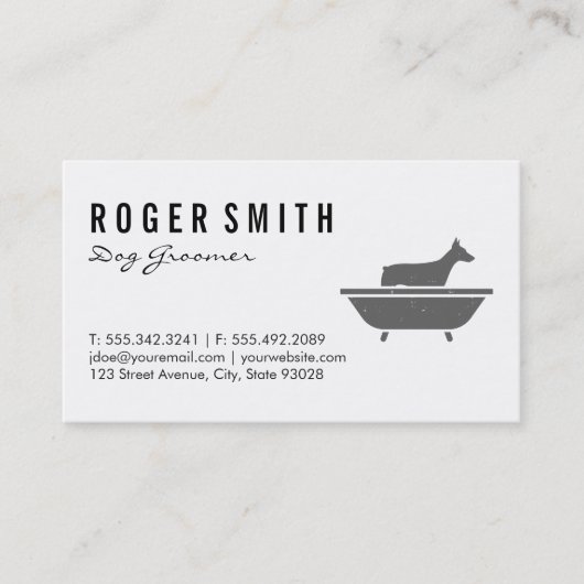 Dog Groomer Visitekaartje (Voorkant)