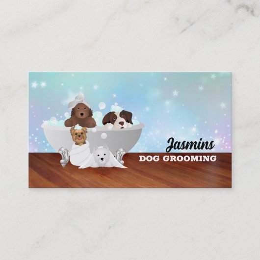 Dog Groomer Visitekaartjes (Voorkant)