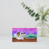 Dog Groomer Visitekaartjes (Staand voorkant)