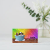 Dog Groomer Visitekaartjes (Staand voorkant)