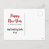 Dog Groomer Walker Vet Client Holiday Briefkaart (Achterkant)