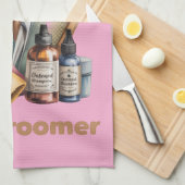 Dog Groomer Watercolor Personalized  Theedoek (Quarter Fold)