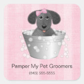 Dog Groomer Zakelijke Stickers (Voorkant)