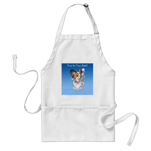 Dog Groomers Apron Time for Your Bath Standaard Schort (Voorkant)