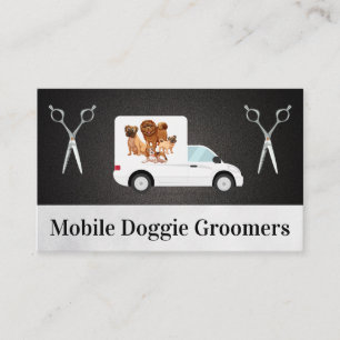 Dog Groomers   Voertuig Visitekaartje