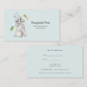 Dog grooming-afspeelkaart visitekaartje (Voorkant / Achterkant)