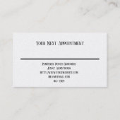 Dog Grooming Afspraak Herinnering Kaart Afsprakenkaartje (Achterkant)