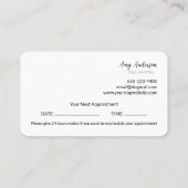 Dog Grooming Afspraak Visitekaartje (Achterkant)