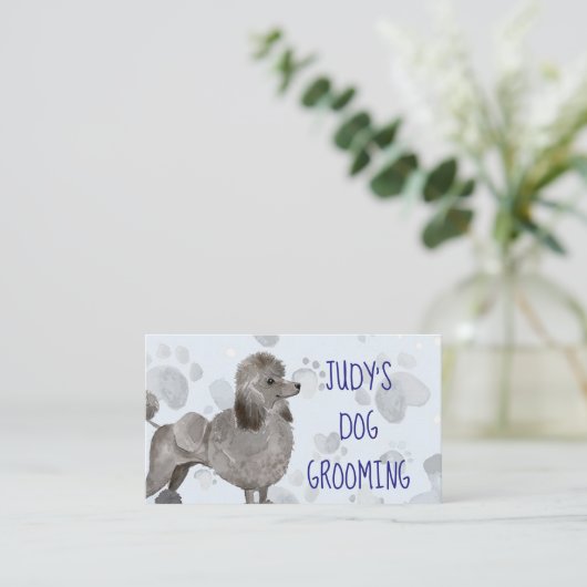 Dog Grooming Afsprakenkaartje (Staand voorkant)