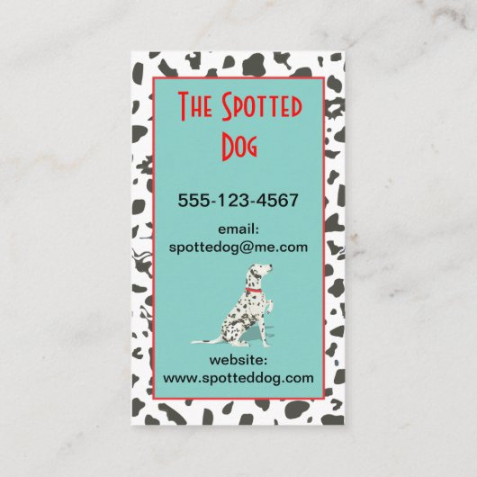 Dog Grooming Animal Care Visitekaartje (Achterkant)