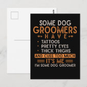 Dog Grooming Animal Tattooed Dog Groomer Briefkaart (Voorkant / Achterkant)