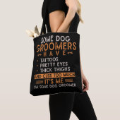 Dog Grooming Animal Tattooed Dog Groomer Tote Bag (Dichtbij)