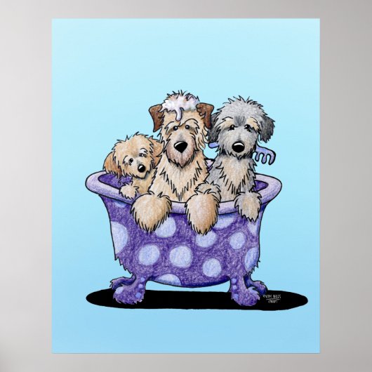 Dog Grooming Art Poster (Voorkant)
