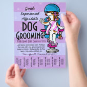 Dog Grooming.  blad voor promotietrans Flyer (Hand)