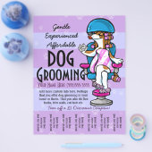Dog Grooming.  blad voor promotietrans Flyer (Enkel)
