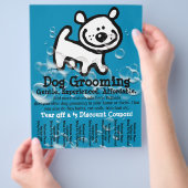 Dog Grooming.  blad voor promotietrans Flyer (Hand)