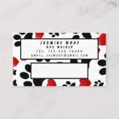 Dog Grooming Boutique Paw Print Loyalty Kaart (Achterkant)