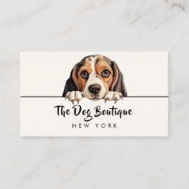 Dog grooming boutique pet sitter schattig puppy sc visitekaartje