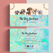 Dog grooming boutique pet sitter schattig puppy sc visitekaartje