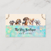 Dog grooming boutique pet sitter schattig puppy sc visitekaartje (Voorkant)