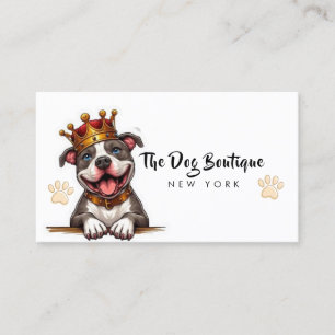 Dog grooming boutique pet sitter schattig puppy sc visitekaartje
