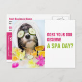 Dog Grooming Briefkaart-Spa Briefkaart (Voorkant / Achterkant)