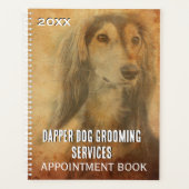 Dog Grooming Business Appointing Book Planner (Voorkant)